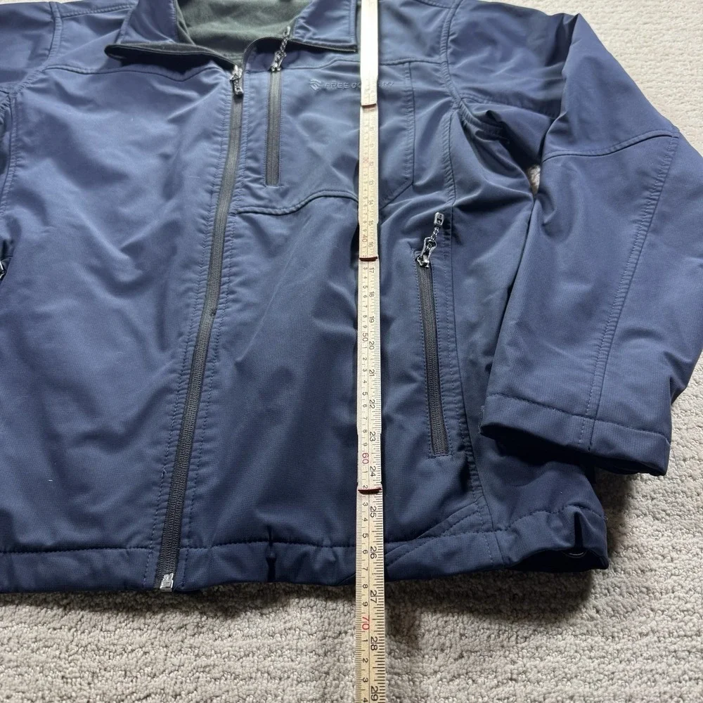Free Country Jacket Coat Softshell Full Zip Men's‎ Size large Black Heavy
